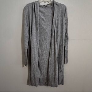 Athleta Heather Gray Women's Cardigan With Hood Size M
